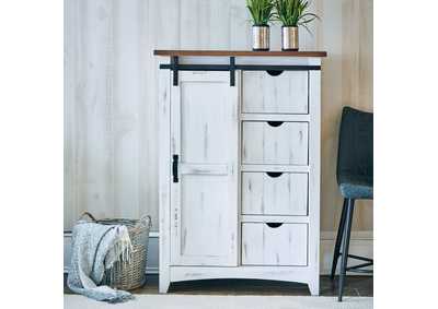 Image for Benjamin Sm Wardrobe 4 Drw 1 Barndoor - Lingerie Chest - White